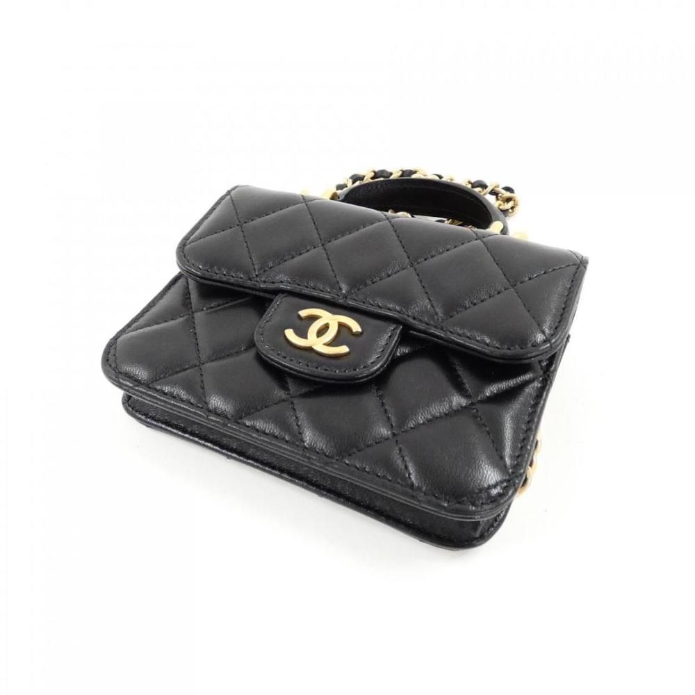Chanel Chain Clutch Coin Case Lamb Black - Picture 3 of 5